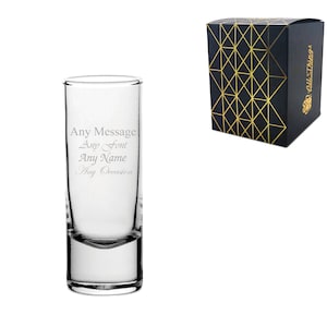 Personalisierte gravierte Seite Schnapsglas 2 Unzen Hochzeit Junggesellenabschied Junggesellinnenabschied Geburtstag Brautjungfer