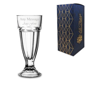 Personalised Engraved American Tall Ice Cream Cup 10oz, Gift Boxed, Birthday Party Kids Gift