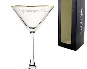 Clear/Gold Cathy's Concepts Cathys Concepts 1381G-4-C Personalized Gold Rim Martini Glass Set Set of 4 Clear/Gold Cathy's Concepts Cathys Concepts 1381G-4-C Personalized Gold Rim Martini Glass Set Set of 4