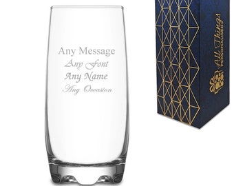 Personalised Engraved 390ml Adora Hiball Tumbler, Gift Boxed, Perfect for any Occasion