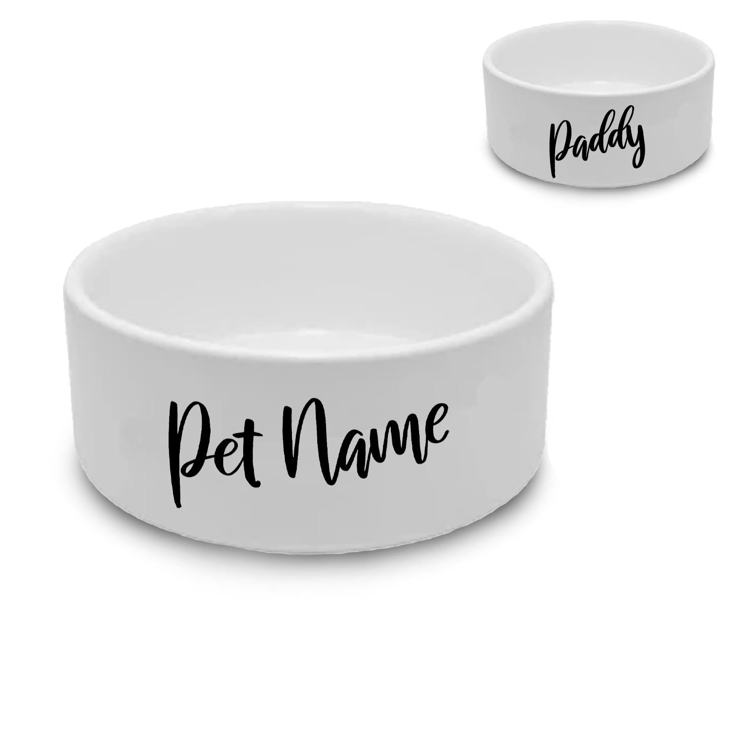 Personalised Dog Bowl With Slanted Name Personalise With Any Etsy UK