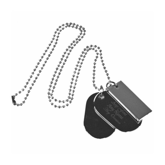 Stainless steel sale dog tag chain
