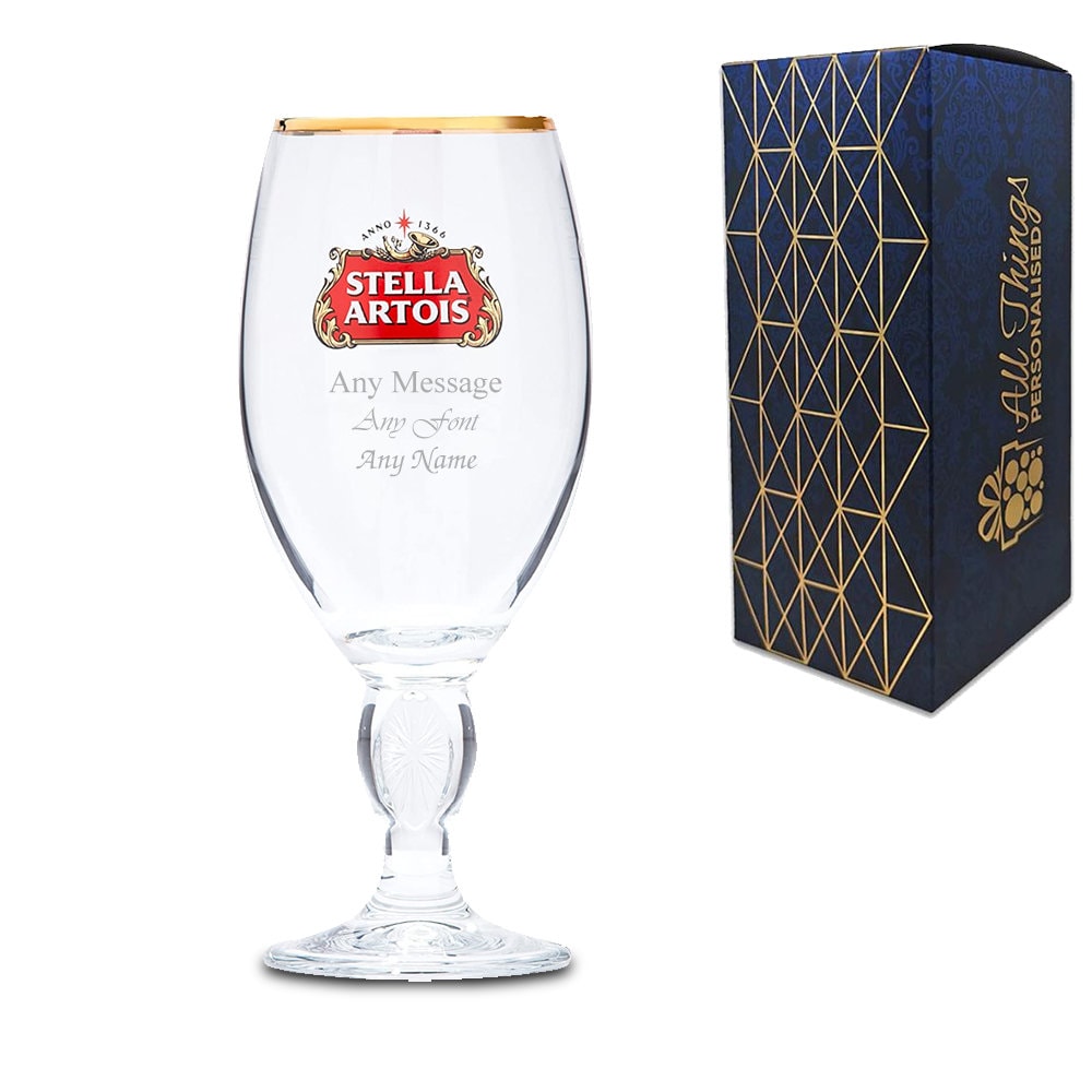 Stella Artois Unfiltered Chalice Beer Glass - Pint/20oz - GarageBar Limited