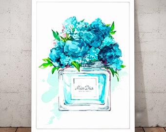 teal painting etsy