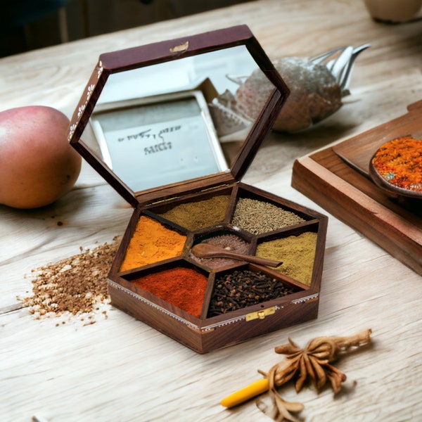 Indian Spice Box Etsy