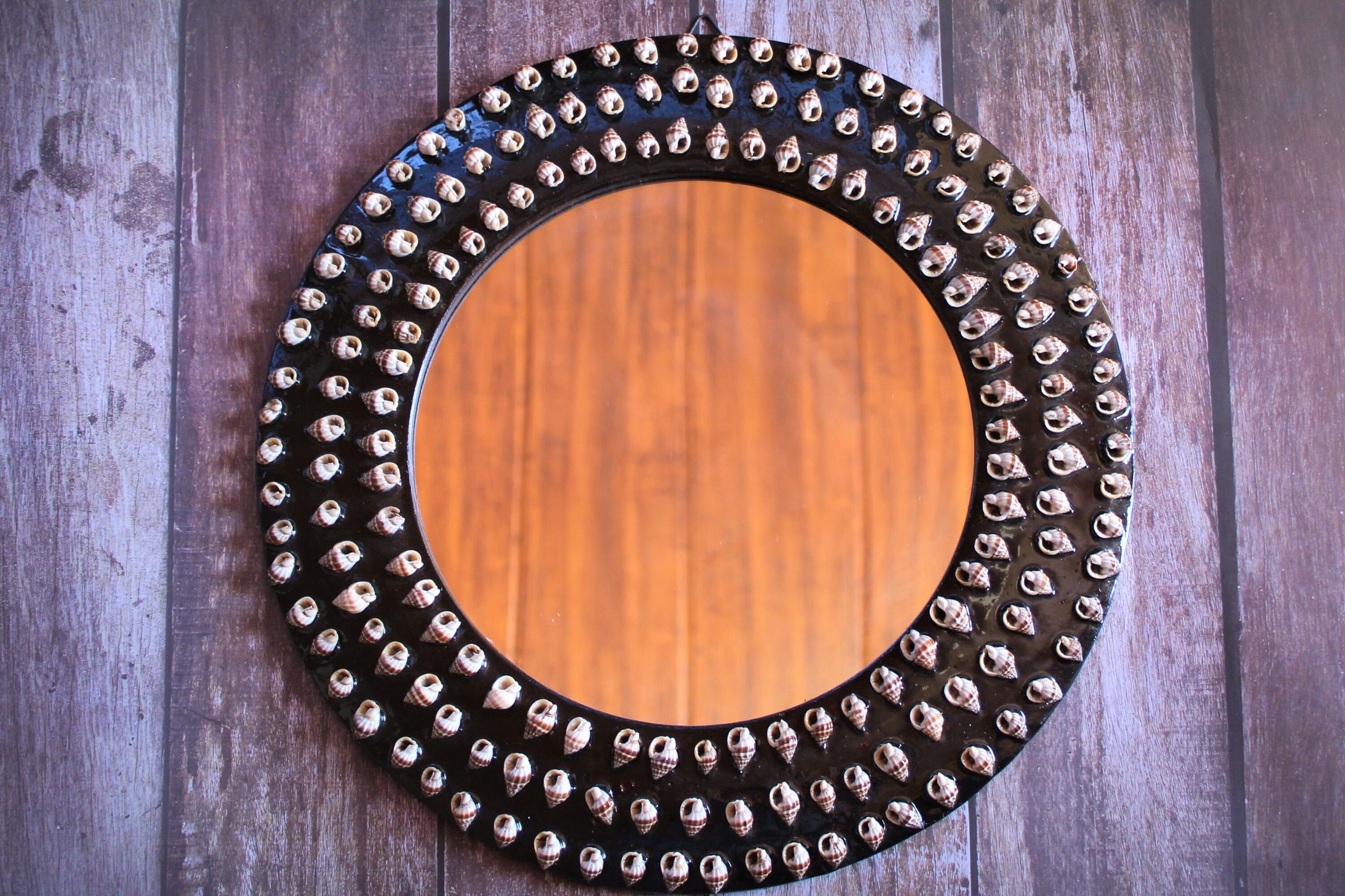 Handcrafted Antique Bathroom Mirror with Shells Decorated on Etsy