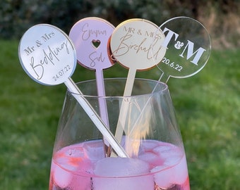 Custom Acrylic Drink Stirrers,Personalised Drink Stirrers,Name stirrers, Cocktail stirrers, Personalized Drinks Stirrer,Party Sticks