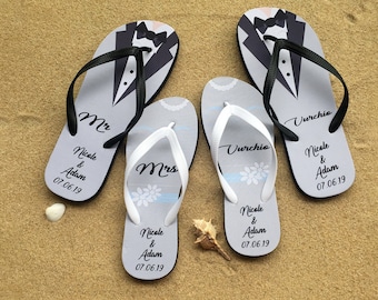 custom printed flip flops