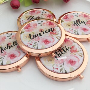 Mirror compact,Personalized Compact Mirror, Bridesmaid Gifts, Purse Mirror, Custom Mirror,Wedding mirror