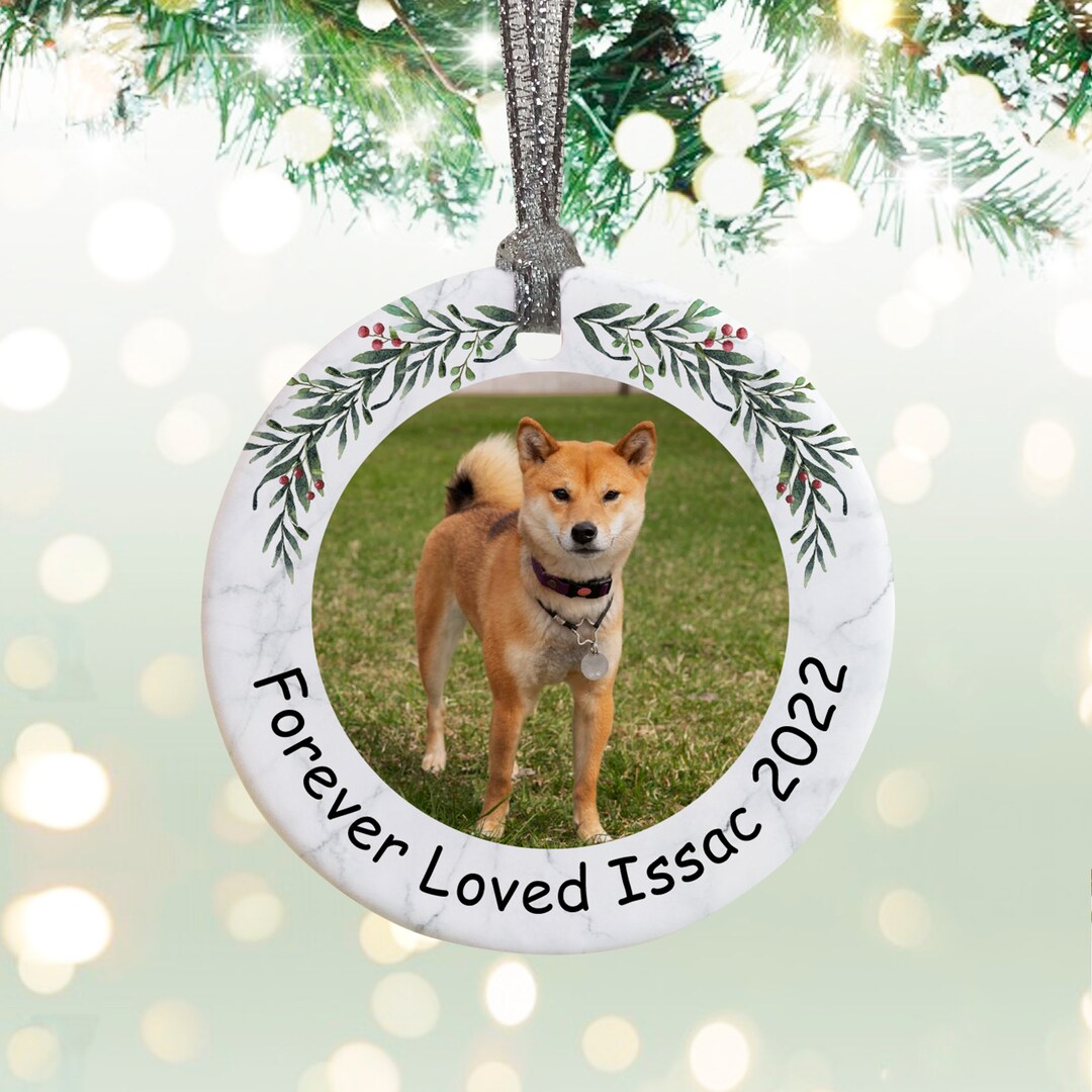 Dog Memorial Christmas Ornament Pet Ornament Personalized Etsy