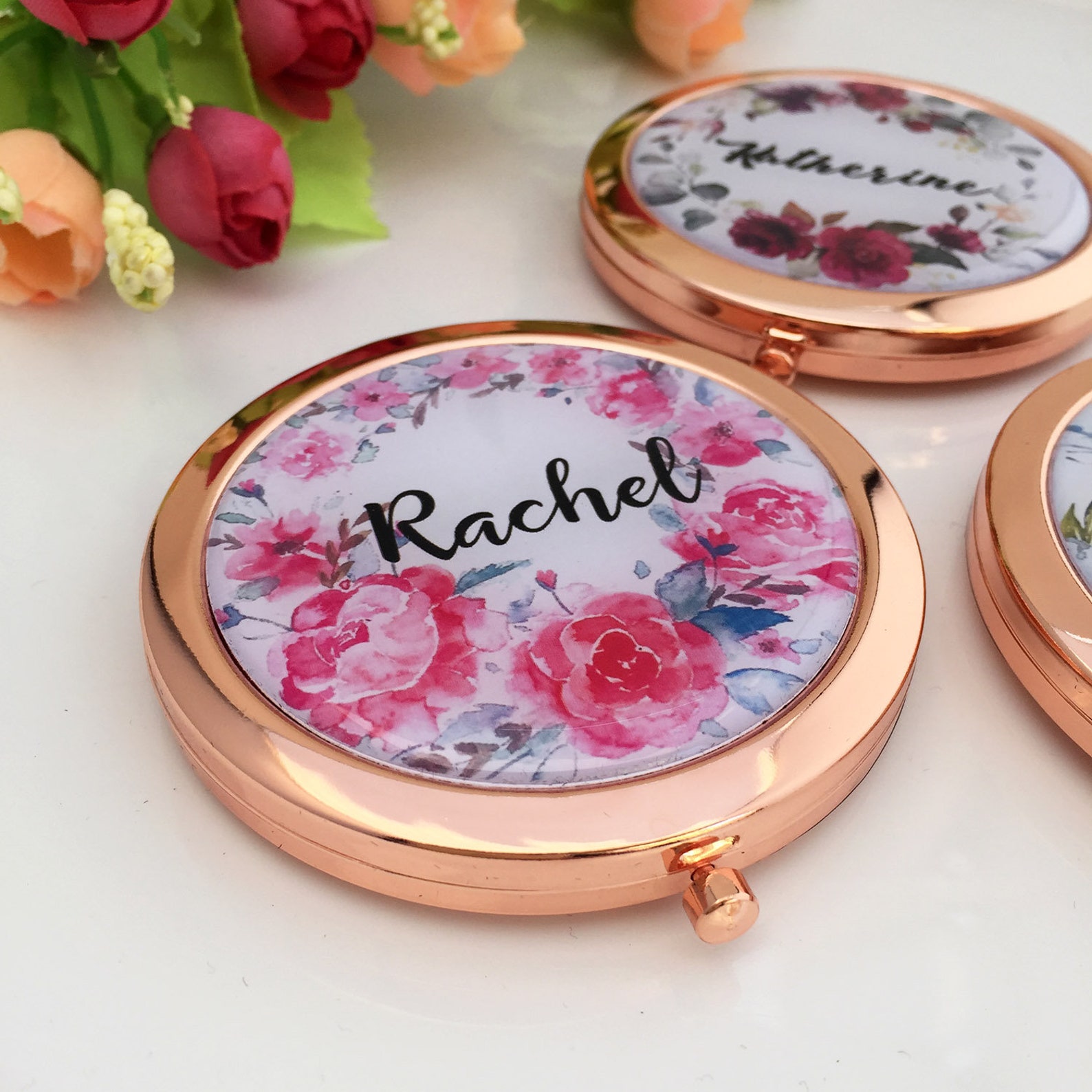 Compact Mirror Favors Compact Mirror Gift Gold Compact Mirror Etsy
