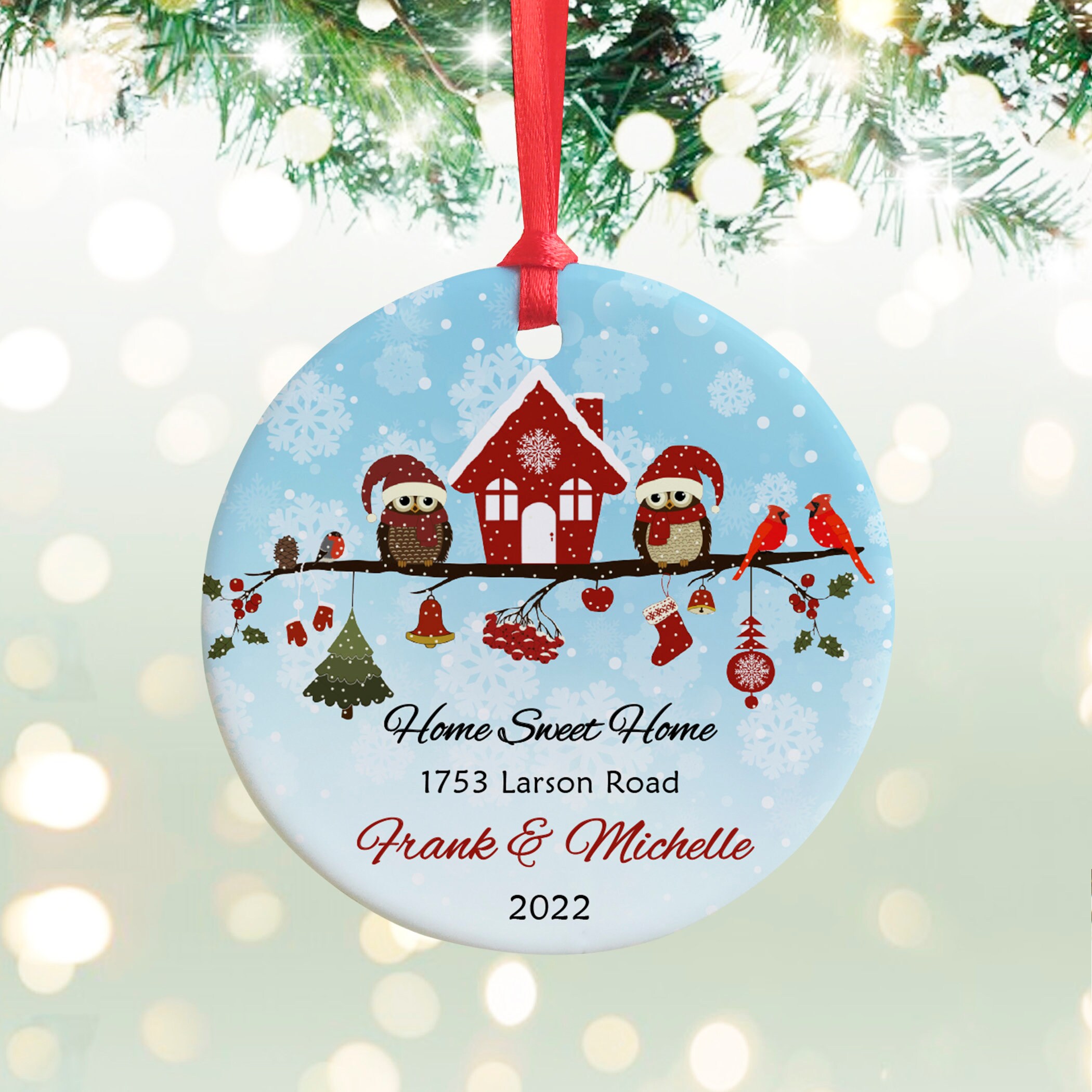 Discover Our New House Personalized First Christmas New Home Ornament