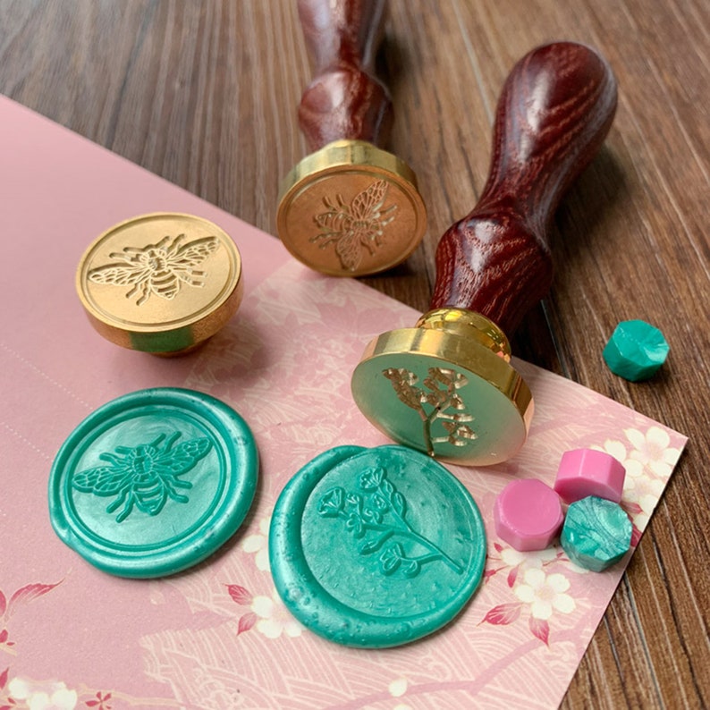 Monogram Wax Stickers Self Adhesive Wax Seals Custom Wax Etsy