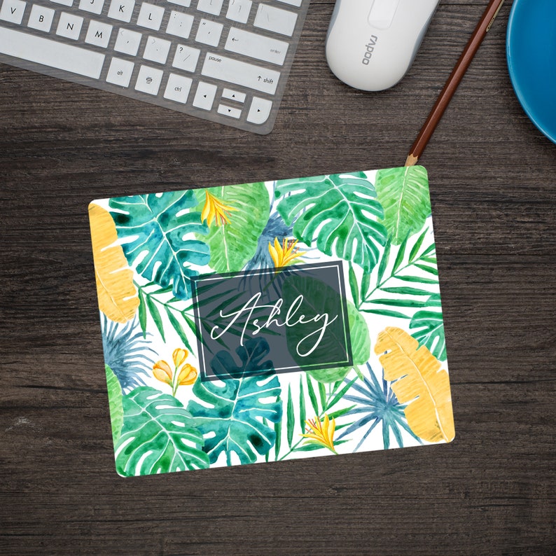 Personalized Mouse Pad Desk Accessories Personalized Gifts Etsy