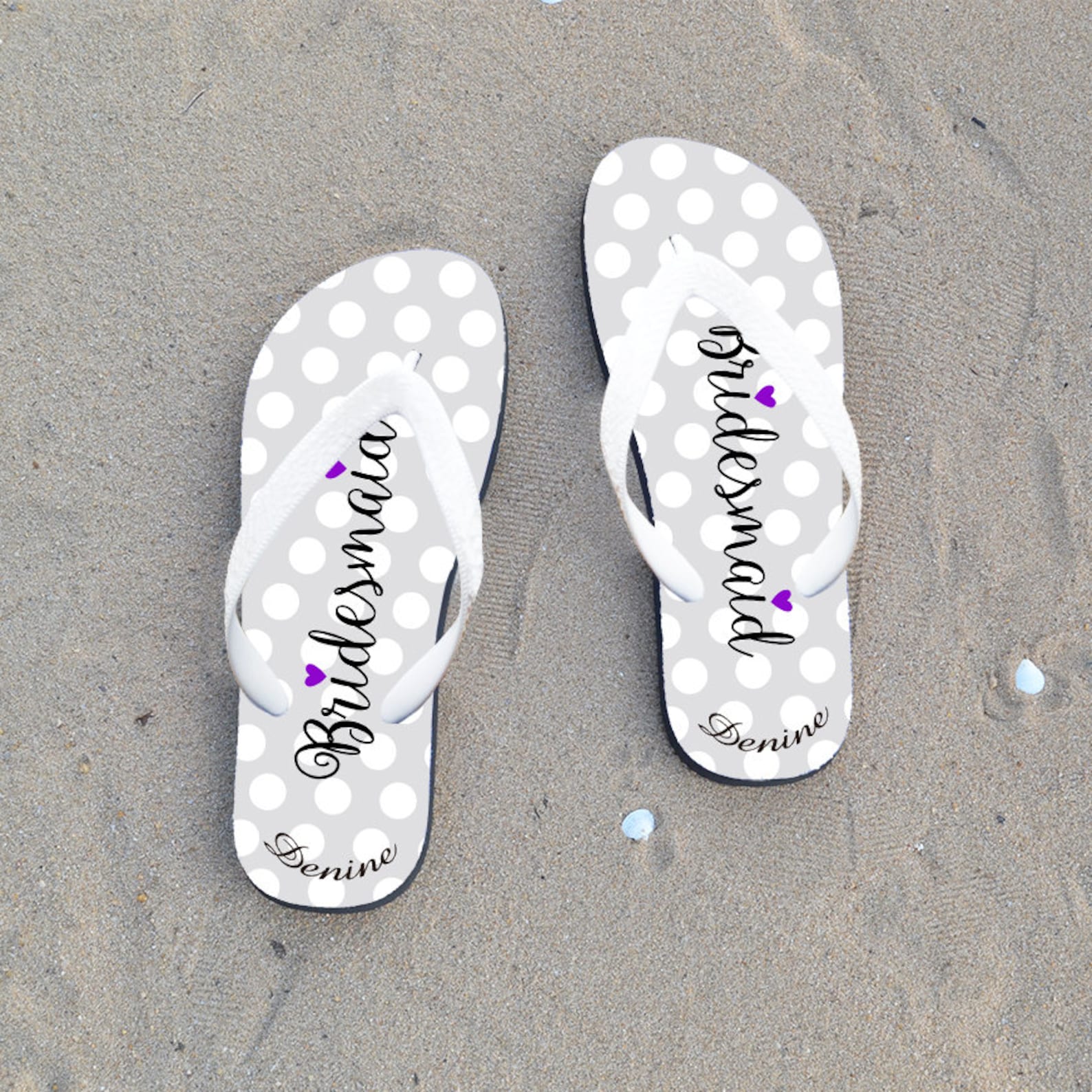 Bridesmaid Flip Flops Personalized Flip Flops for Bridesmaid | Etsy