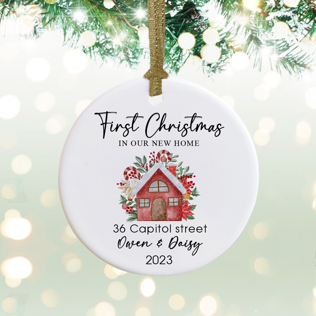 First Christmas in Our New Home Ornament, Personalized New Home