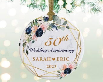Anniversary Gift,Personalized ornament -Just married gifts, Christmas tree ornament  - 10th, 20th, 50th Anniversary gifts, custom gift AN001