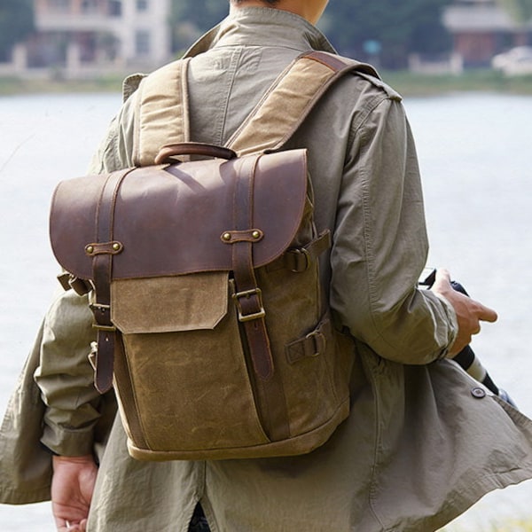 Mens Leather Backpack, camera bag, minimalist backpack, laptop backpack, Camera Backpack DSLR, backpack men, leather rucksack,DSLR backpack