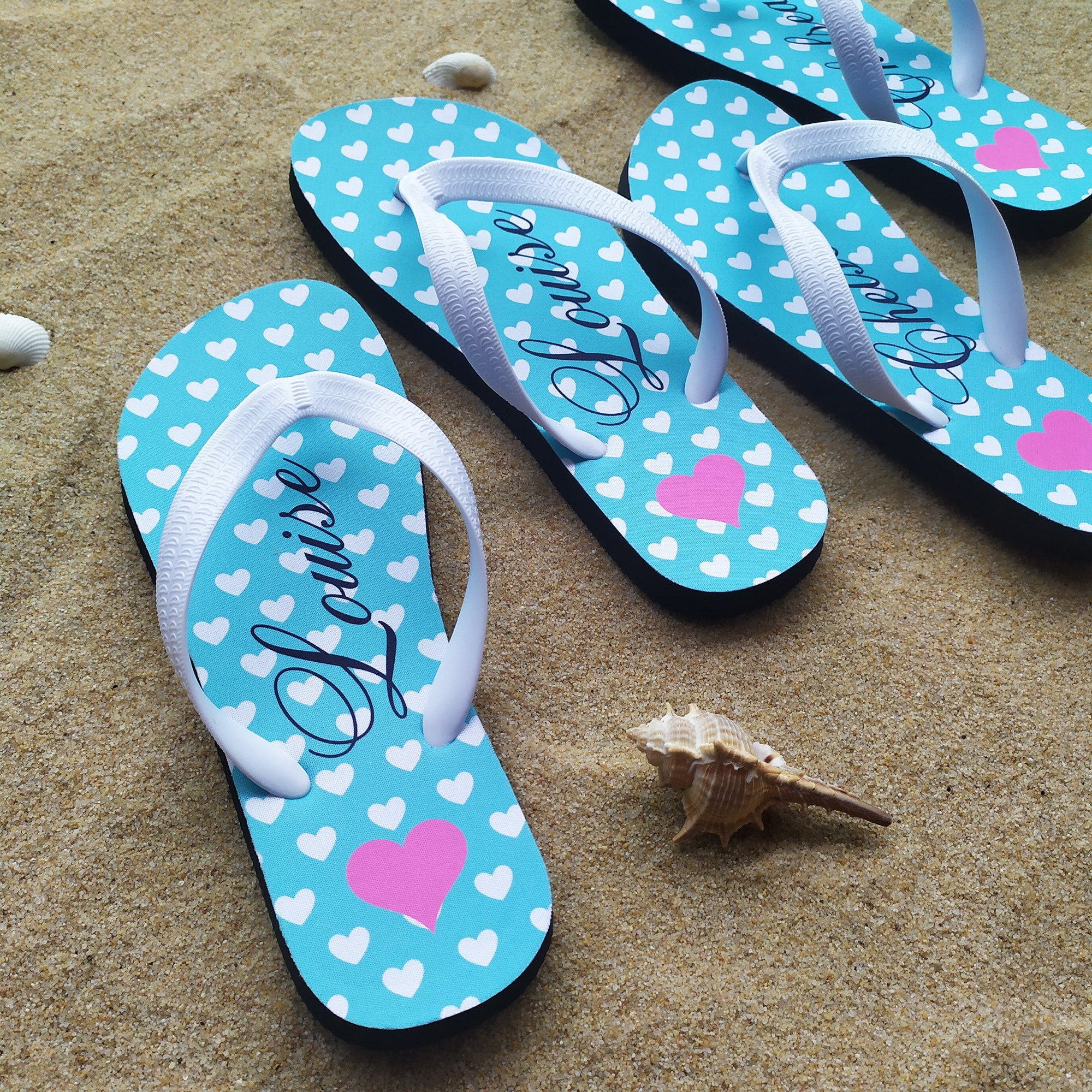 Beach Wedding Flip Flops Bridesmaid Flip Flops Honeymoon | Etsy