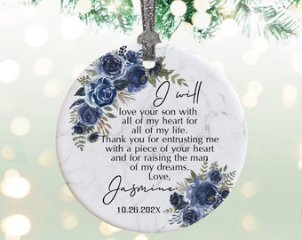 Mother of the groom ornament, mother of the bride ornament, mother of the groom ornament from bride, mother of the groom gift ornament WO005