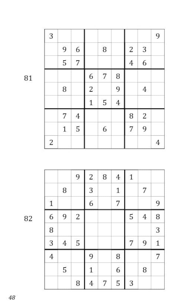 Hard Sudoku Puzzles – Printable Sudoku PDF for Experienced Solvers