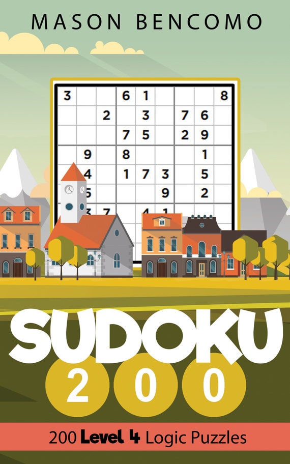 Sudoku 200 Travel Sudoku With More Medium Puzzles Volume 4 Printable Downloadable - 