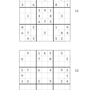 Sudokus para principiantes: Sudokus fáciles para imprimir en PDF / 200 juegos relajantes para el cerebro con respuestas (Libro de desarrollo de habilidades 1) imagen 2