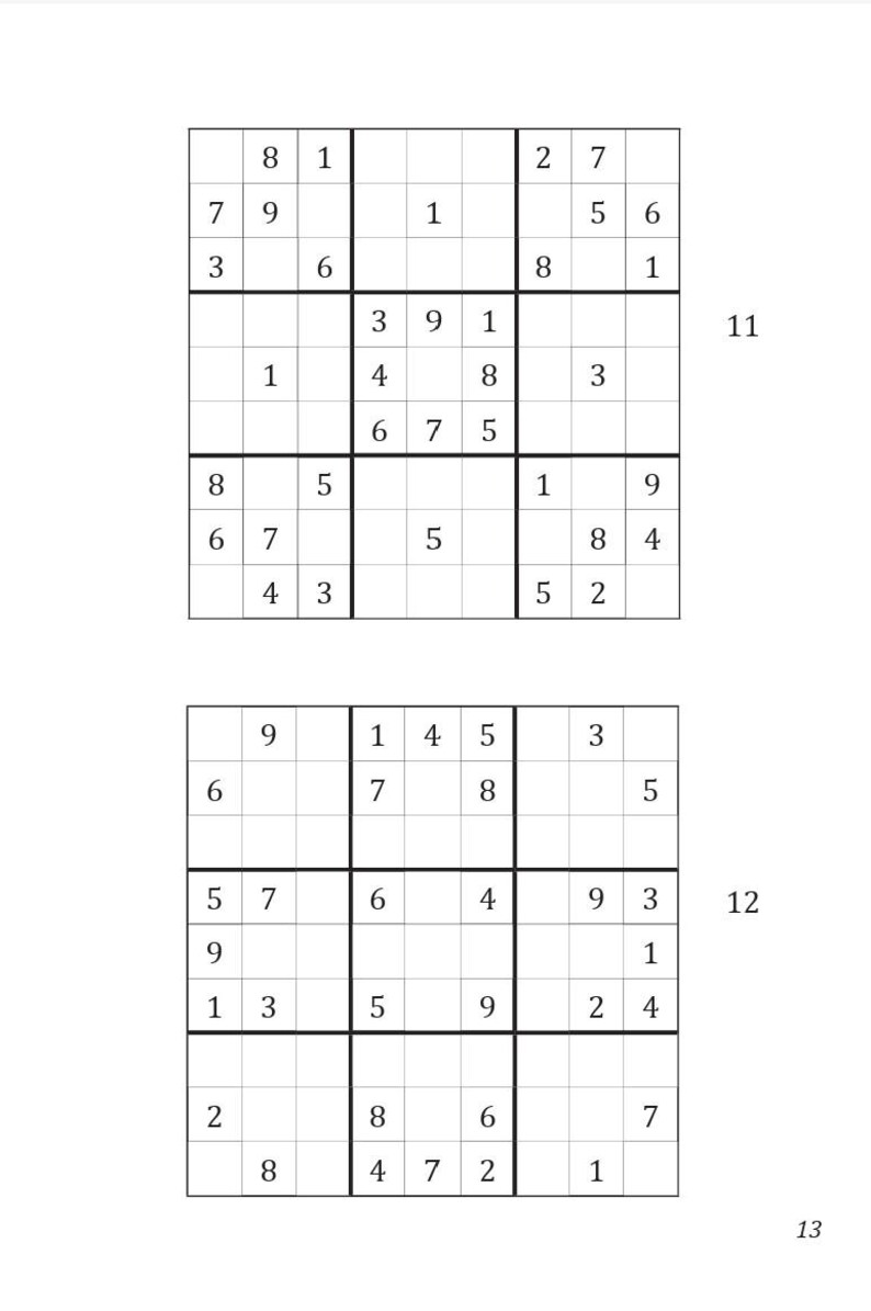Sudokus para principiantes: Sudokus fáciles para imprimir en PDF / 200 juegos relajantes para el cerebro con respuestas (Libro de desarrollo de habilidades 1) imagen 2