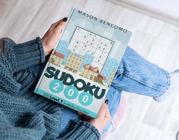 Beginner Sudoku Puzzles – Easy Printable Sudoku PDF | 200 Relaxing Brain Games with Answers (Skill Builder Book 1)