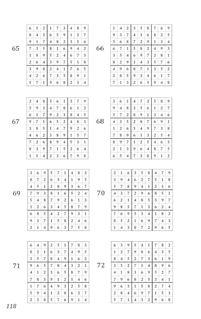 Sudokus para principiantes: Sudokus fáciles para imprimir en PDF / 200 juegos relajantes para el cerebro con respuestas (Libro de desarrollo de habilidades 1) imagen 3
