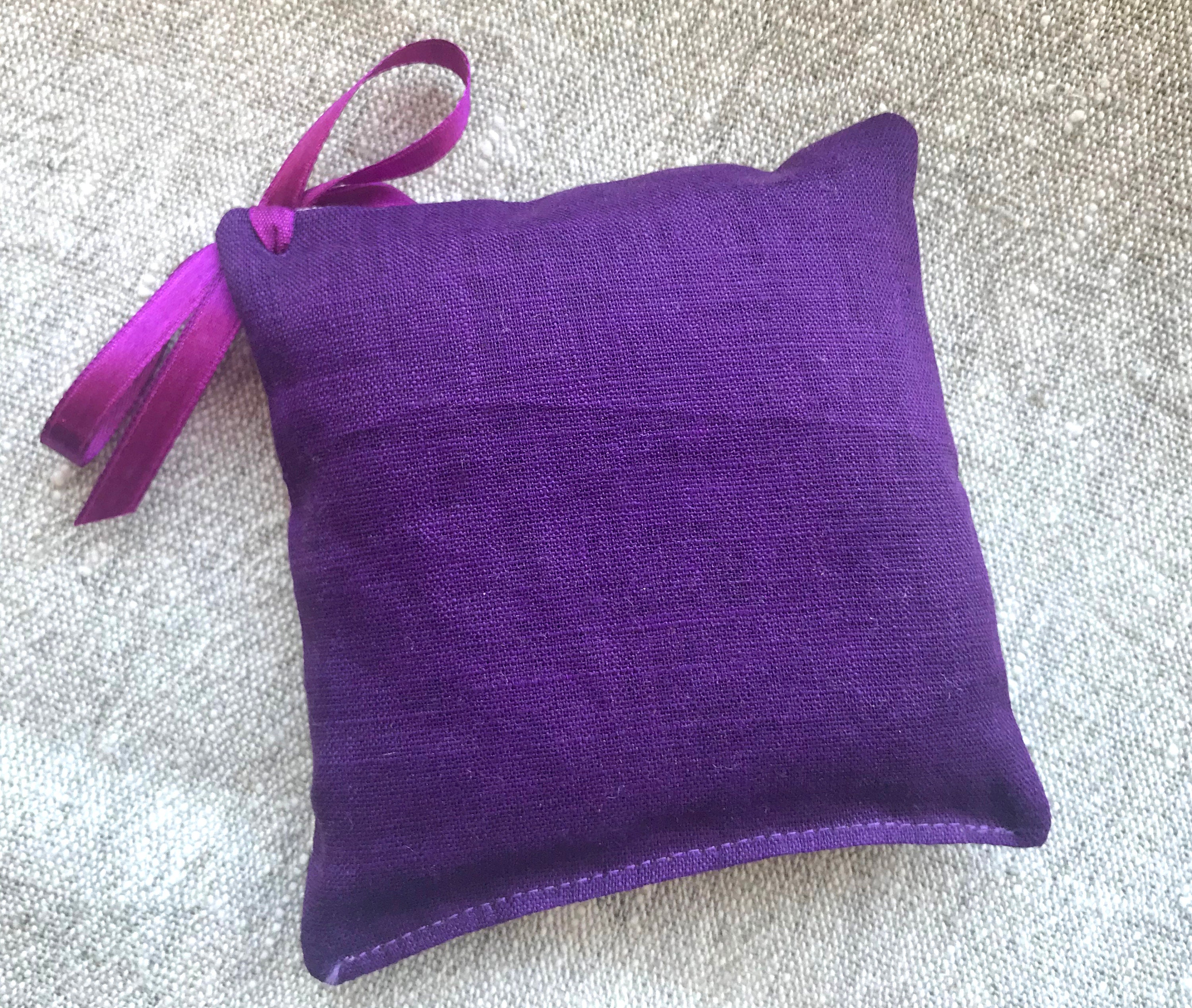 Lavender Mini Pillow With Lavender Flowers Aroma Relaxing Nice Etsy Canada