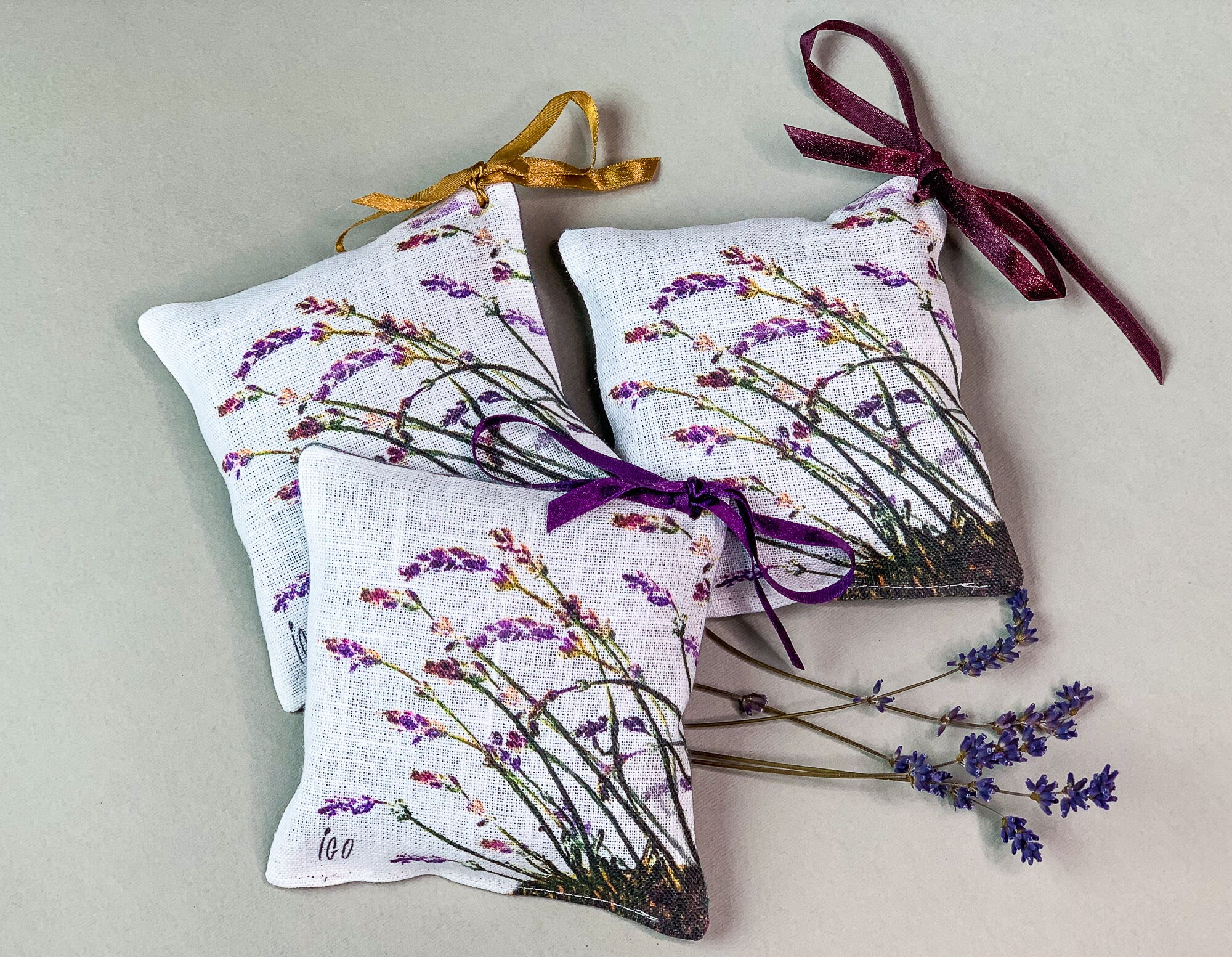 Lavender mini pillow with lavender flowers Aroma relaxing nice Etsy