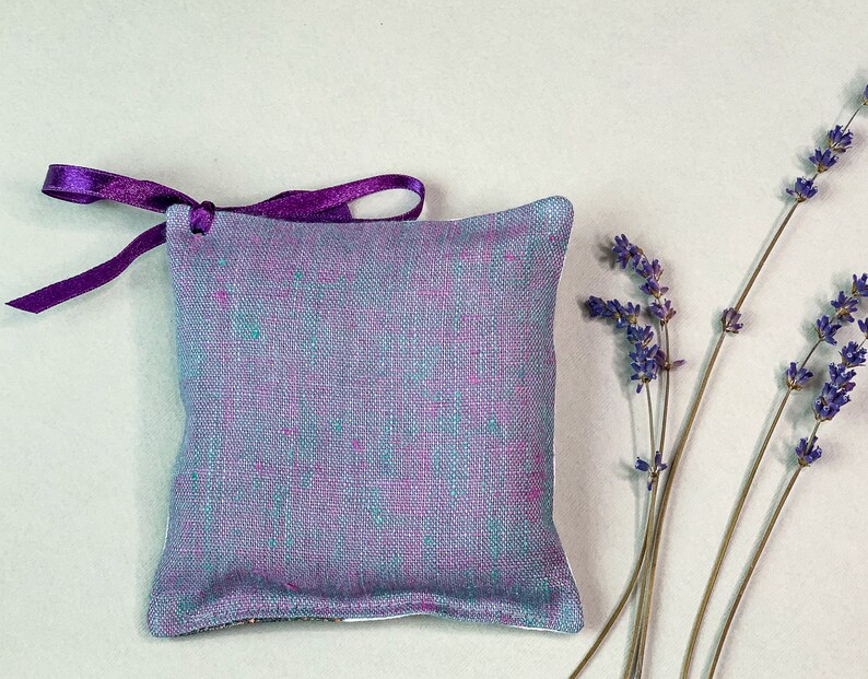 Lavender Mini Pillow With Lavender Flowers Aroma Relaxing Nice Etsy