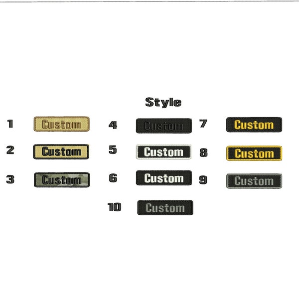 Military Name Tapes Embroidery Etsy