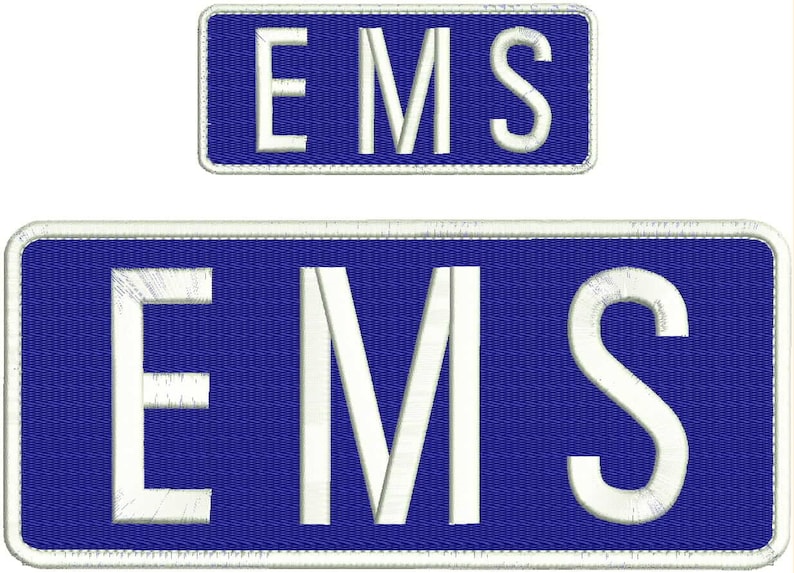 AEMT EMBROIDERY PATCH 4X10 AND 2X5 HOOK ON BACK OD//SILVER FIRE