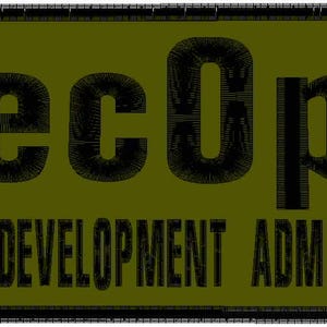 May include: A green patch with black text that reads "SecOps Resources Development Administration".