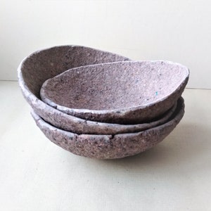 Paper Mache Bowls for Painting. Set of 7 Pcs. Unique Artwork