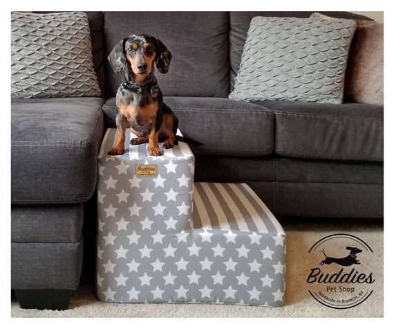 Pet Stairs For Couch Or Bed Indoor Soft Dog Steps Little Etsy