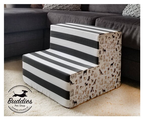 Pet Stairs For Couch Or Bed Indoor Soft Dog Steps Little Etsy