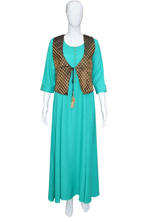 banarasi jacket dress