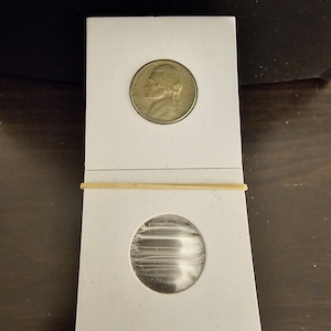 One Hundred (100) Nickel Size 2X2 Cardboard/Mylar Coin Holders Flips