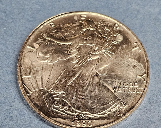 One Random American Silver Eagle Fine .999 Silver 1oz. Uncirculated Dollar