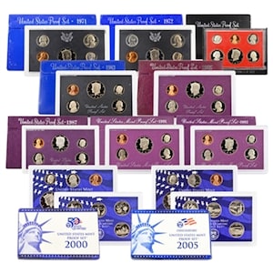U.S. Proof sets 1955-2024 Pick Your Date