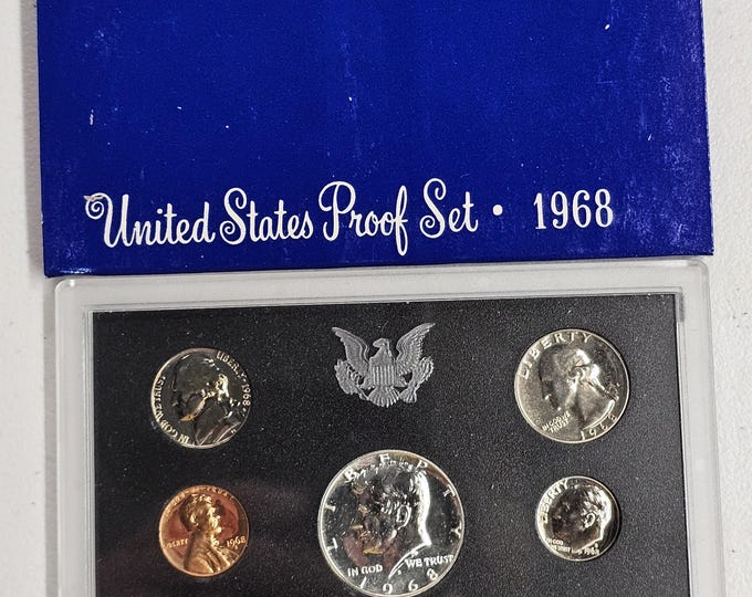 1968 Proof Set From the United States Mint in original packaging 40 percent Silver Half Dollar