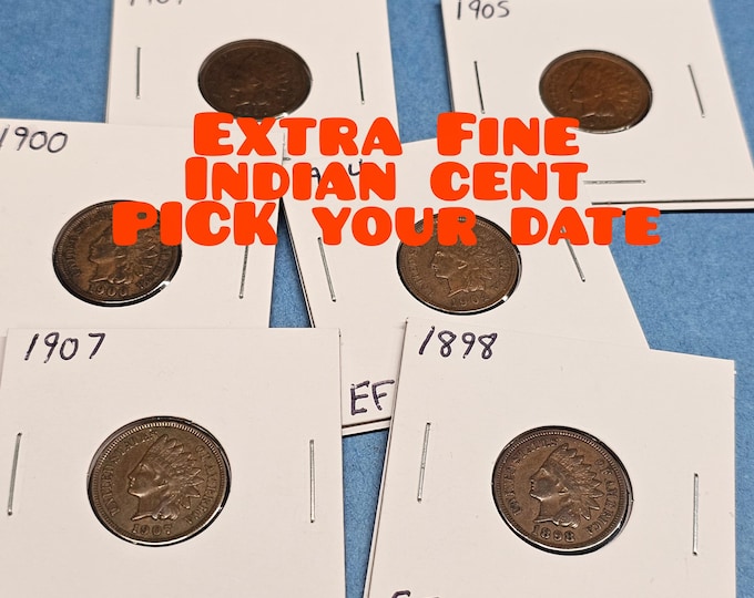 1 Extra Fine Indian Cent PICK your Date