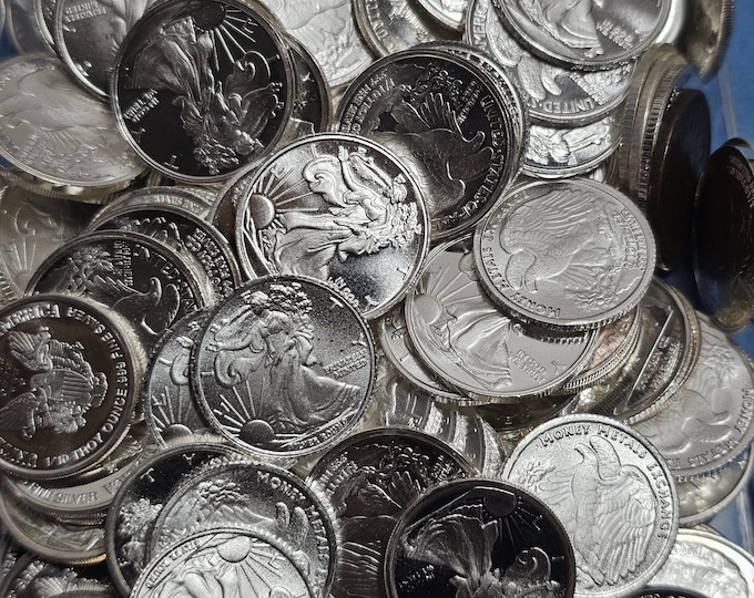 One Random 1/10th OZ .999 Silver Fractional Round