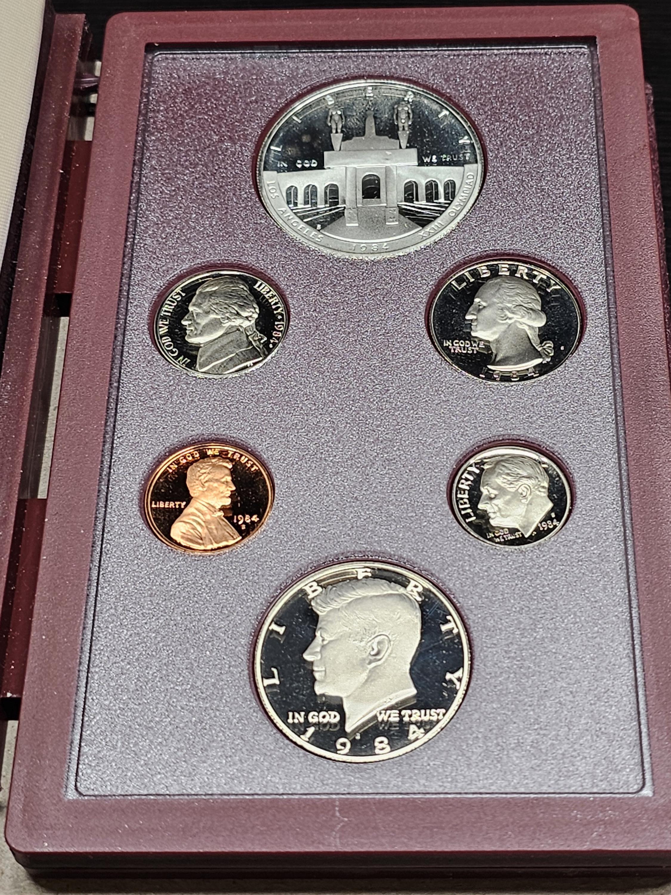 1984-S US Mint Proof Set – 5 Coin Set In Original Government Packaging