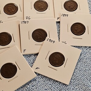 Indian Head Cents 1893-1909 Pick Your Date And Grade