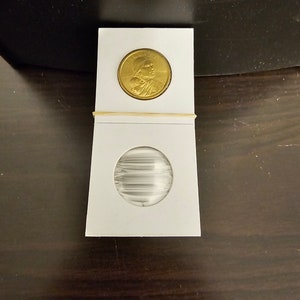 One Hundred (100) Small Dollar Size 2X2 Cardboard/Mylar Coin Holders Flips