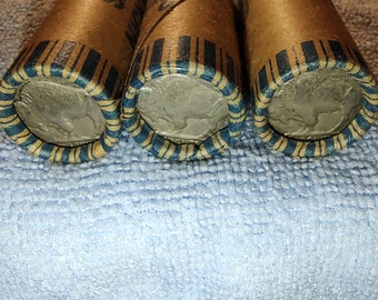 40 unsearched Mixed Buffalo Nickels in a sealed bank roll
